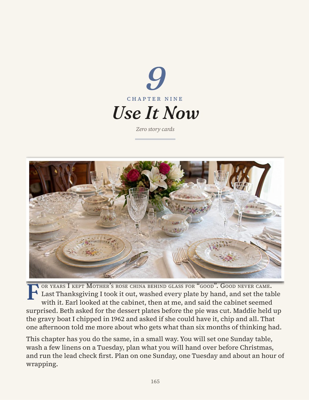 Book page 165: Use it now, safely